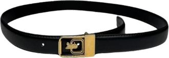 Celine Pre-owned Vintage Leren Riem - unisex - Vintage Accessoires - Zwart - ONE Size - Leer - Vintage