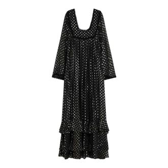Chlo&eacute; Ruffled Maxi Dress - female - Chlo&eacute; - Maxi Dresses - Black - XS - Dresses