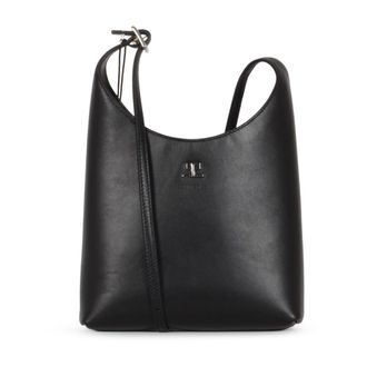 Courr&egrave;ges Small Melt Leather Tote Bag - female - Courr&egrave;ges - Shoulder Bags - Black - ONE SIZE - Bags