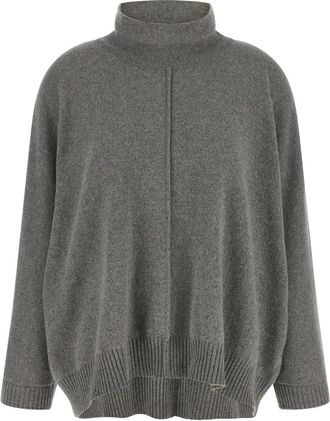Alberta Ferretti Truien & Vesten, Dames, Grijs, S, Kasjmier, Truien
