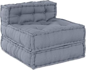 vidaXL Almohada Gris 70 x 70 x 54 cm Poliéster Vidaxl