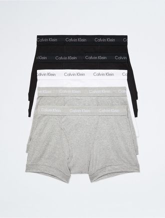 Calvin Klein Mens Cotton Classics 5-Pack Trunk - Multi - XL