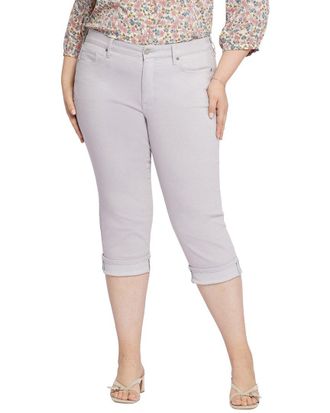NYDJ Nydj Plus Marilyn Pearl Grey Crop Jean