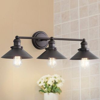 Jonathan Y Designs July 26.5 in. 3-light Metal Vanity Light