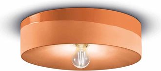 Ferroluce Pi Ceiling Light Orange Peach d40