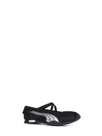 Puma Womens Ballet Flats H-Street Black Mesh 76.fabric Ballerina Shoes