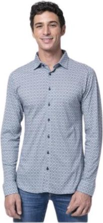 DeSoto Overhemd - Heren - Casual Overhemden - Blauw - S - Katoen - Overhemden