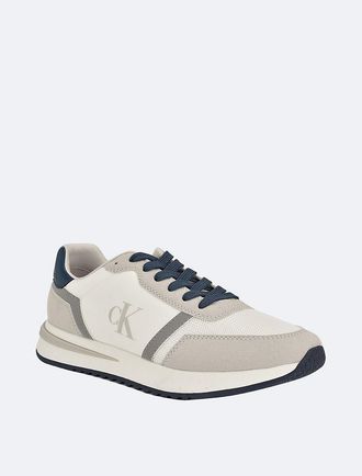 Calvin Klein Mens Mens Picio Monogram Sneaker - Grey - 10H