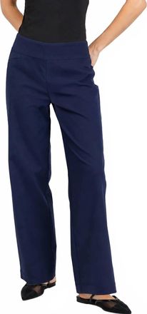 Elliott Lauren Control Stretch Wide Leg Pants In French Navy