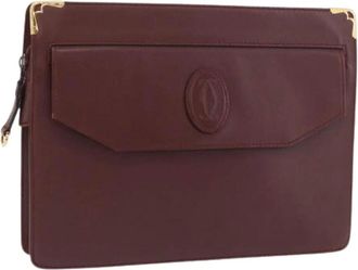 Cartier Pre-owned Clutches, female, Red, Size: ONE SIZE Pre-owned Vintage Clutch Bag
