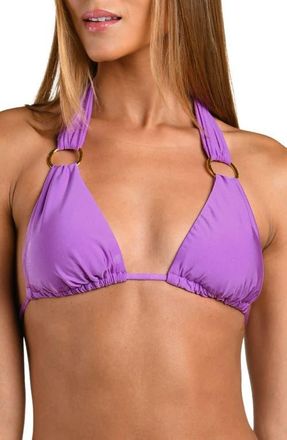 Sunshine 79 Solids Triangle Bikini Top in Lilac at Nordstrom, Size 12