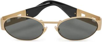 Versace Occhiali da sole ovali Medusa - Oro