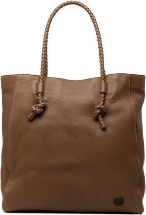 Gucci Pre-owned Gucci Calfskin Braided Handle Tote Ladies 35TOA4ZE7QJDKU1M