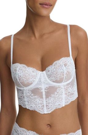 Skarlett Blue Captivate Crop Underwire Camisole in White at Nordstrom, Size X-Large