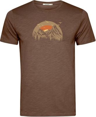Greenbomb Peak Circle Spice T-Shirt f&uuml;r Herren | braun
