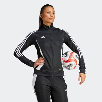 adidas Trainingsjacke ADIDAS PERFORMANCE TIRO24 TRJKTW, Damen, Gr. XXL, schwarz-weiss (schwarz, wei&szlig;), Obermaterial: 100% Polyester, Jacken Trainingsjacke
