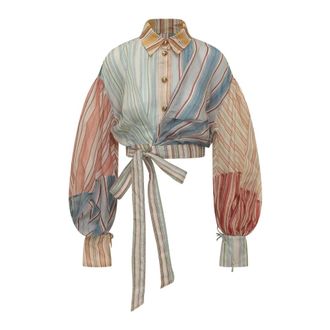 Zimmermann Shirts, female, Multicolor, Size: XS Rebellion Striped Blouse