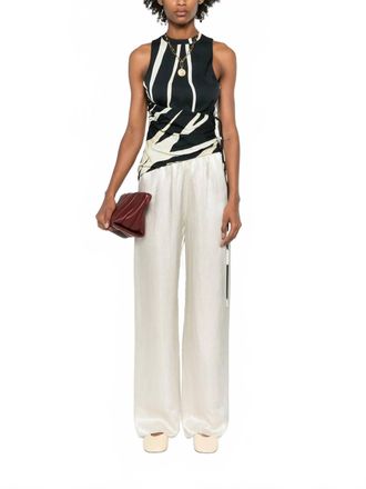 Nanushka Grady Tank Top In Light Fringe
