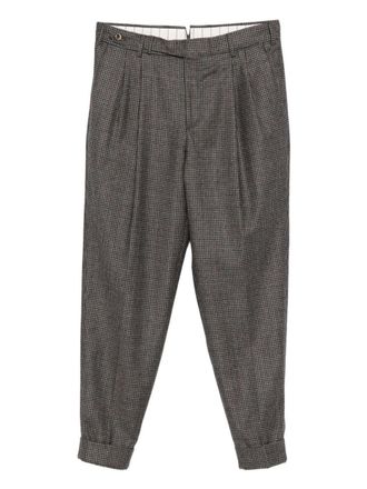 Pantaloni Torino Gray Casual Trousers With Pleats