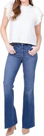 L'agence Sera Sneaker Flare Jeans In Stanton