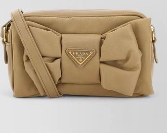 Prada re nylon nappa leather mini crossbody bag