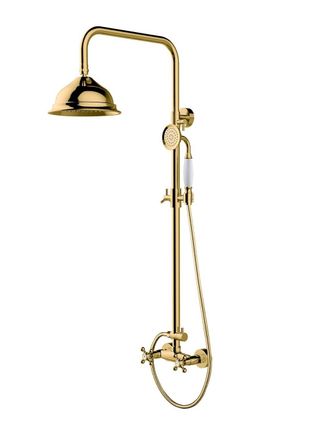 OEM Conjunto De Ducha De Superficie Besco Retro Dorado