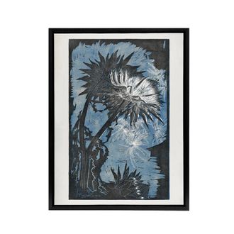 Artery8 Artichoke Stylised Flower Bloom Reijer Stolk Framed Canvas Wall Art | Size: W24 x H32