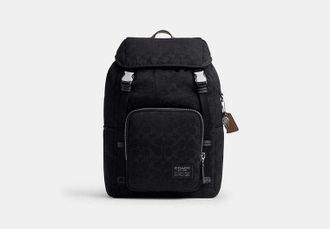 Coach Logan Backpack In Signature Nylon