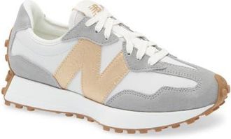New Balance 327 Sneaker in Grey Matter/Gold Metallic at Nordstrom, Size 10