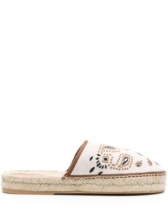 Alanui Espadrilles con motivo bandana jacquard - Toni neutri