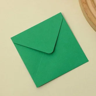 OEM Paquete De 50 Sobres Cuadrados De Colores, Dise&ntilde;o Sencillo, Sobres Multiusos, Papeler&iacute;a Creativa, Azul Real Claro, 12,5 X 12,5 Cm