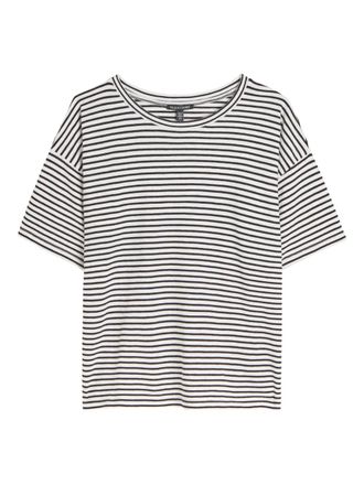 Eileen Fisher striped crew-neck T-shirt - Bianco