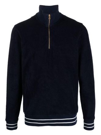 Orlebar Brown Sweater met rits - Blauw