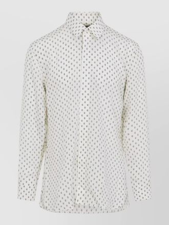 Tom Ford silk paisley print long-sleeve shirt