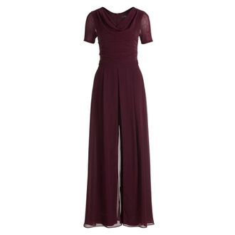 Vera Mont Lange jumpsuit met 1/2 mouw - Dames - Jumpsuits & Playsuits - Paars - Maat: 3XL