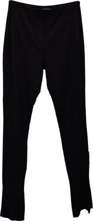 Jacquemus La Montagne Slim-Fit Trousers in Black Viscose