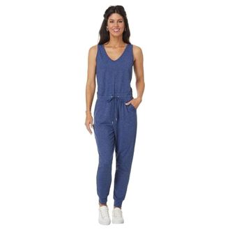 Lilly Pulitzer Womens Lilly Pulitzer UPF 50+ Maisie Jumpsuit Blue Jersey Sleeveless GBO1280