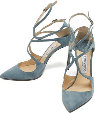 Jimmy Choo London Pumps Lancer con design a incrocio - Blu