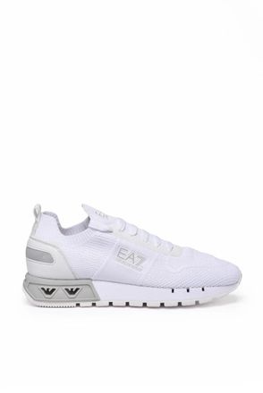 Emporio Armani Streamlined White Sneakers