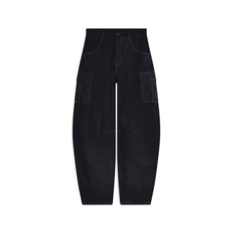 Freddy Pantaloni Cargo carrot fit in canvas