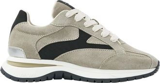 VIA VAI Schoenen, Dames, Grijs, 43 EU, Leer, Usher Riggs Sneakers