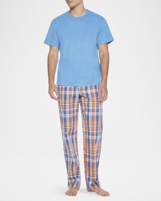 Majestic International Mens Lessons In Color Crew and Pant Pajama Set