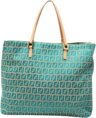 Fendi Pre-owned Tote Bags, female, Blue, Size: ONE SIZE Pre-owned Tote Bag