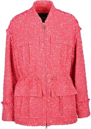 Patrizia Pepe Boucl&eacute; Parka - Fuchsia