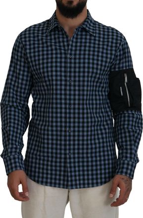 Dsquared2 Dsqua² multi Arm Plaid Men Long Sleeves Mens Shirt