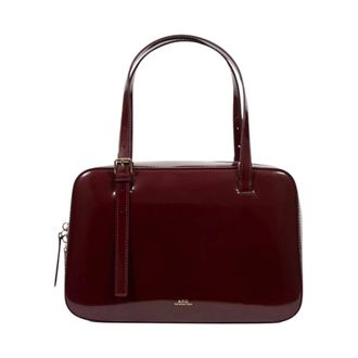 A.P.C. A.p.c., Tassen, Dames, Rood, ONE Size, Katoen, Virginie Box Bag
