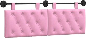vidaXL Cabecero Colgante Rosa Tela Vidaxl