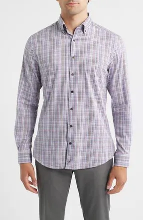 Johnnie-O Adelson Check Button-Down Shirt in Coffee at Nordstrom Rack, Size Xx-Large
