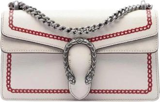 Gucci Pre-owned Dionysus Schoudertas - Dames - Vintage Schoudertas - Wit - ONE Size - Leer - Vintage