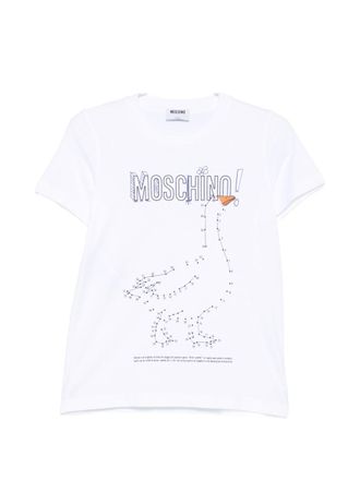 Moschino Playful Graphic Silk and Nylon Top